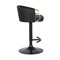 Armen Living Solstice Adjustable Black Faux Leather Swivel Barstool LCSCBABLBL - alternate 6